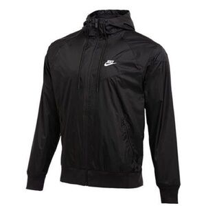 Nike Sportswear Windrunner Black Hooded Full Zip Jacket Men’s Small